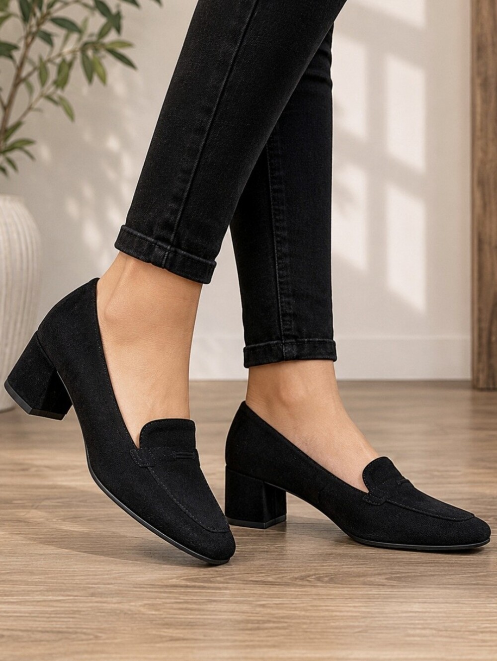Chelsea Moore Monica Office Siren Minimalist Block Heel Loafer 8.5M